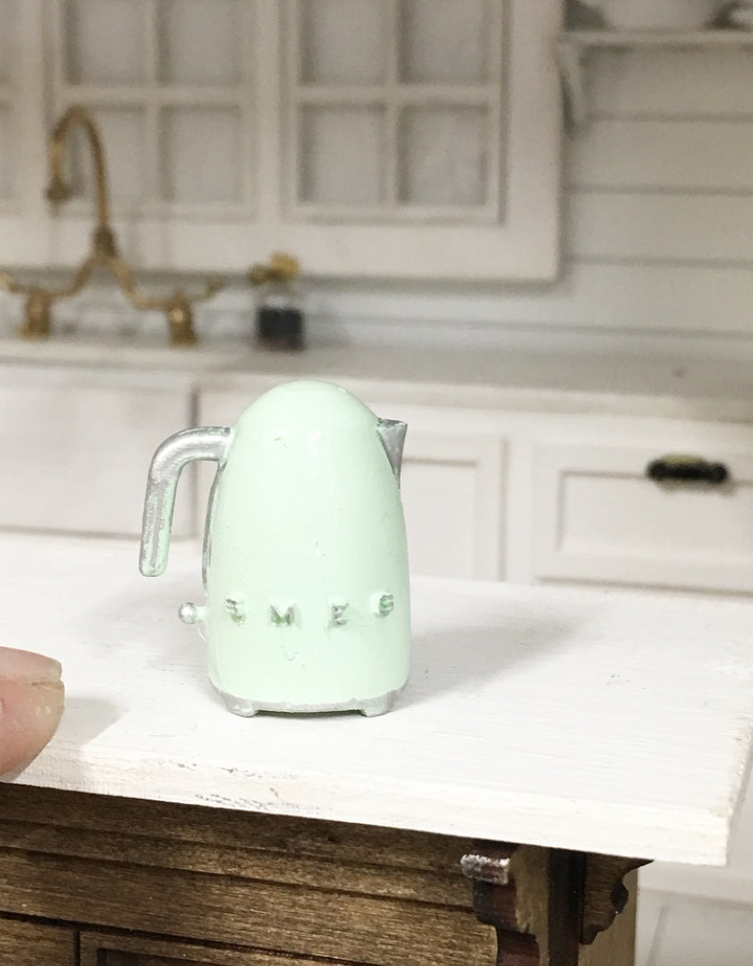 kitchen smeg mint green kettle