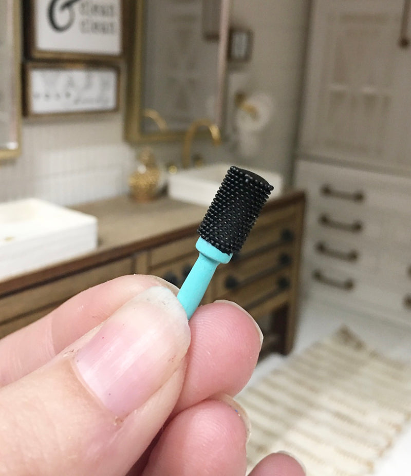 1:12 Scale | Miniature Farmhouse Mint Hair Brush Round