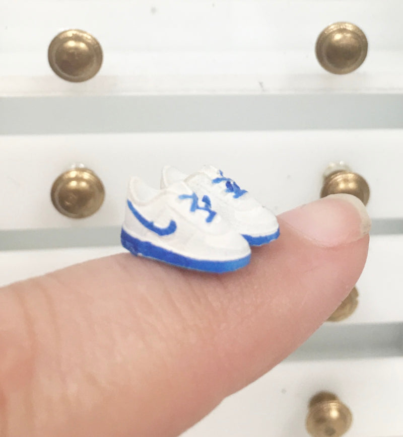 1:12 Scale | Miniature Farmhouse Baby Sneakers Nike Royal Blue