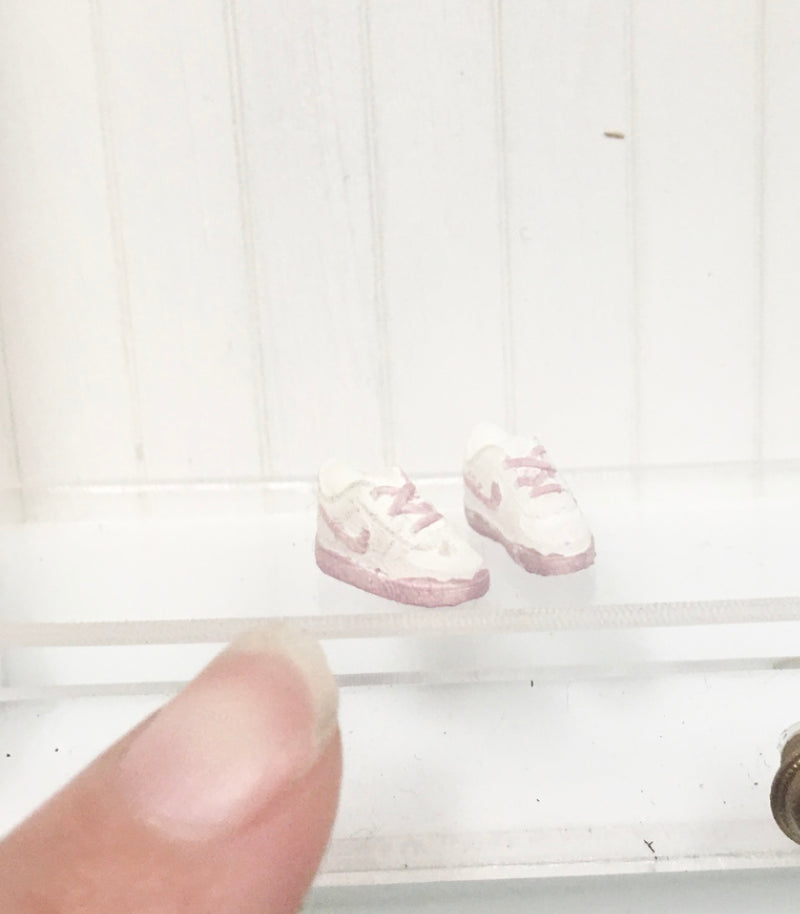 1:12 Scale | Miniature Farmhouse Baby Sneakers Nike Pink