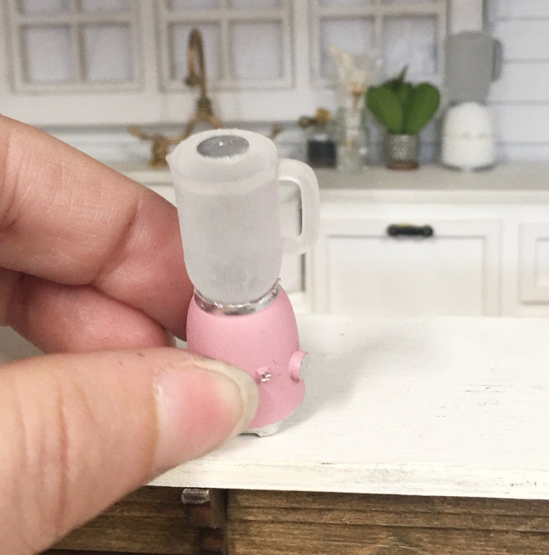 1:12 Scale | Miniature Farmhouse Smeg Blender Pink