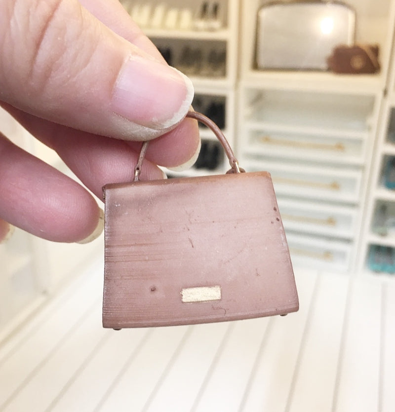 1:12 Scale | Miniature Farmhouse Valentino Garavani Handbag Brown