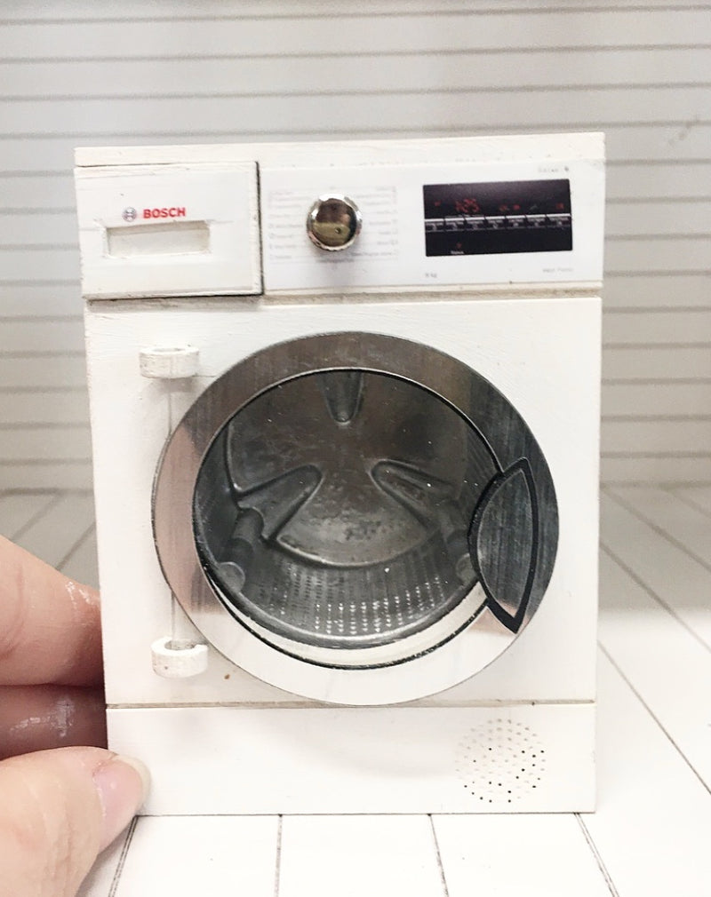 1:12 Scale | Miniature Farmhouse Opening Bosch Dryer Machine