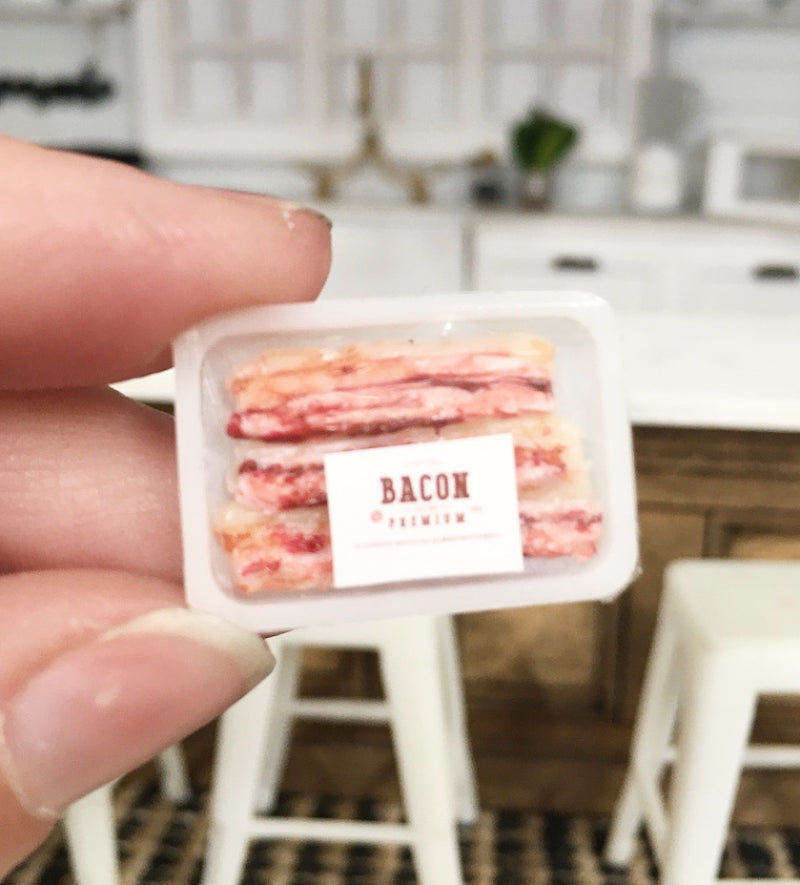 1:12 Scale | Miniature Farmhouse Wrapped Meat on Bacon