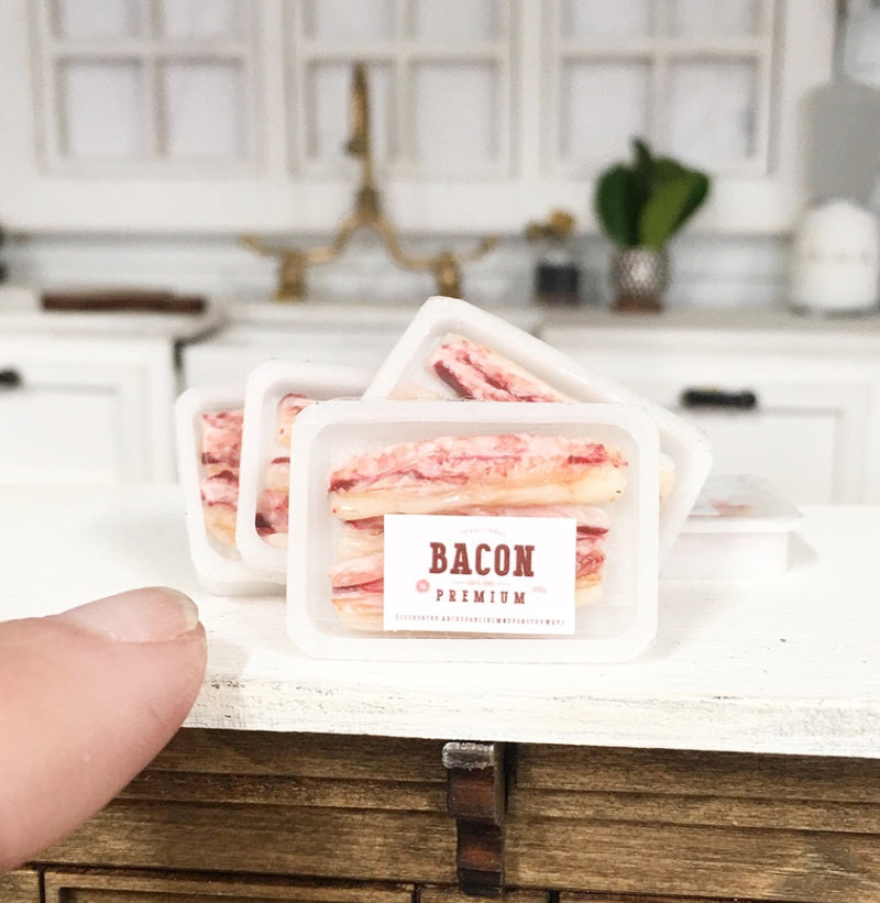 1:12 Scale | Miniature Farmhouse Wrapped Meat on Bacon
