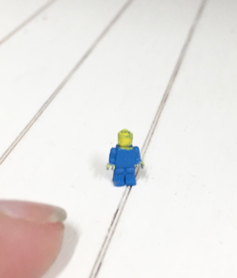 1:12 Scale | Miniature Dollhouse 1:12 tiny Lego figure blue