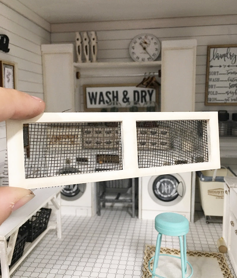 1:12 Scale | Miniature Farmhouse Mesh Wall Panel