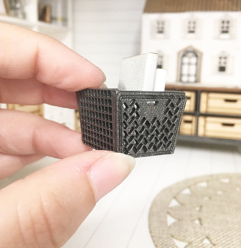 1:12 Scale | Miniature Farmhouse Industrial Baskets
