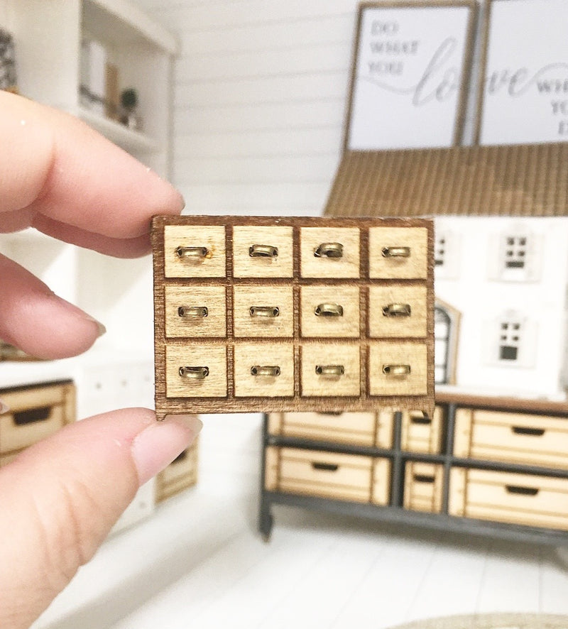 1:12 Scale | Miniature Farmhouse Tiny Draws