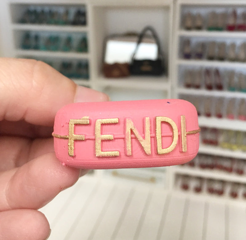 1:12 Scale | Miniature Farmhouse Dollhouse Bag Fendi Candy Pink