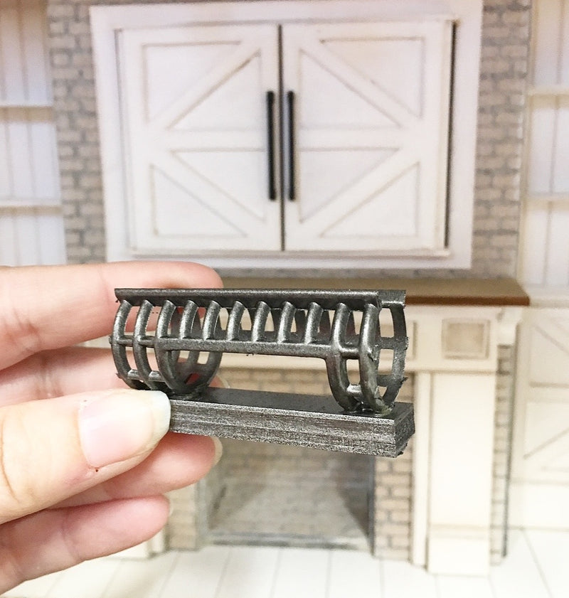 1 :12 Scale | Miniature Farmhouse Mantle Wood Grille