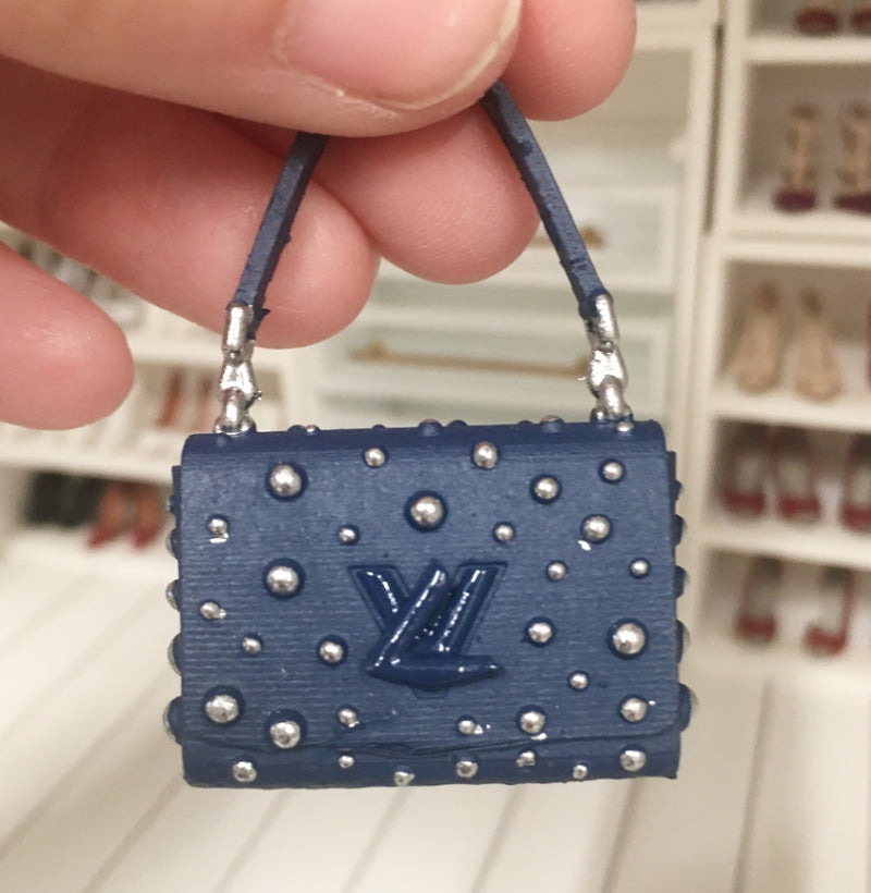 1:12 Scale  Miniature Farmhouse Louis Vuitton Twist Balls Bag Blue –  MyMiniatureEmporium