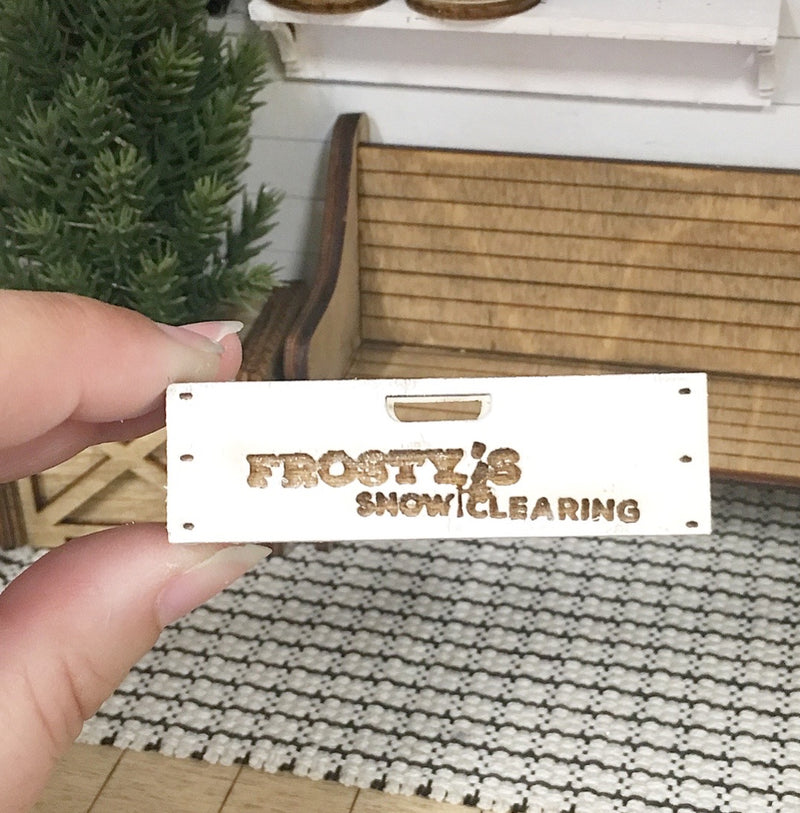 Miniature Dollhouse 1:12 Scale | Miniature Farmhouse Frosty Snowclearing Box