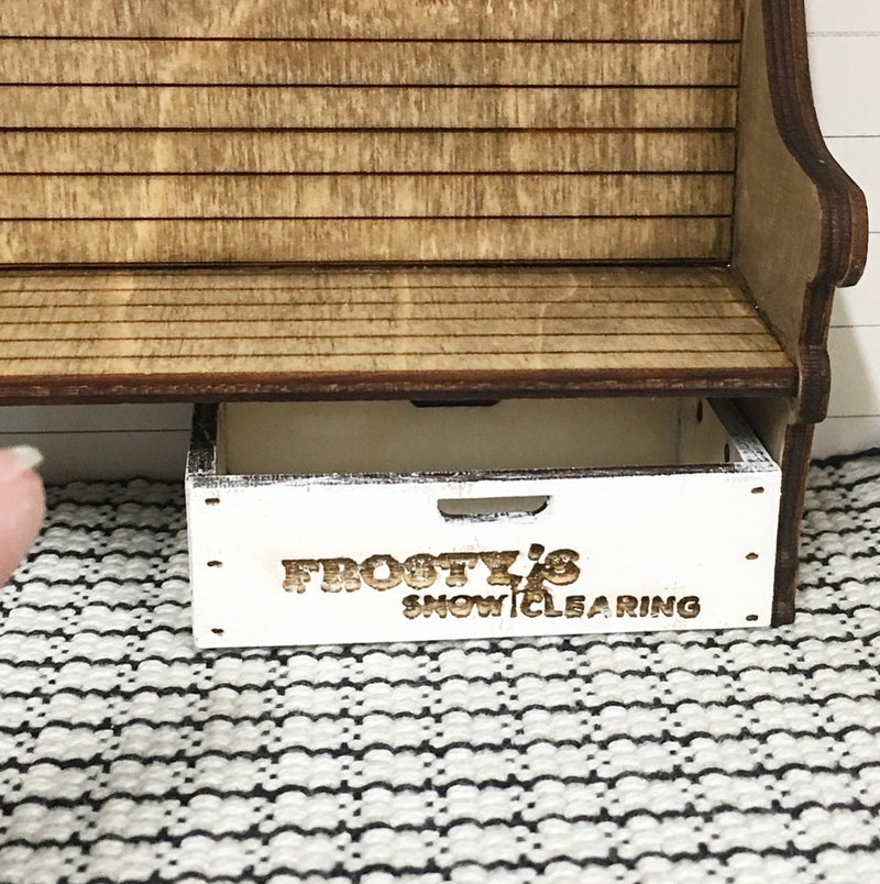 Miniature Dollhouse 1:12 Scale | Miniature Farmhouse Frosty Snowclearing Box