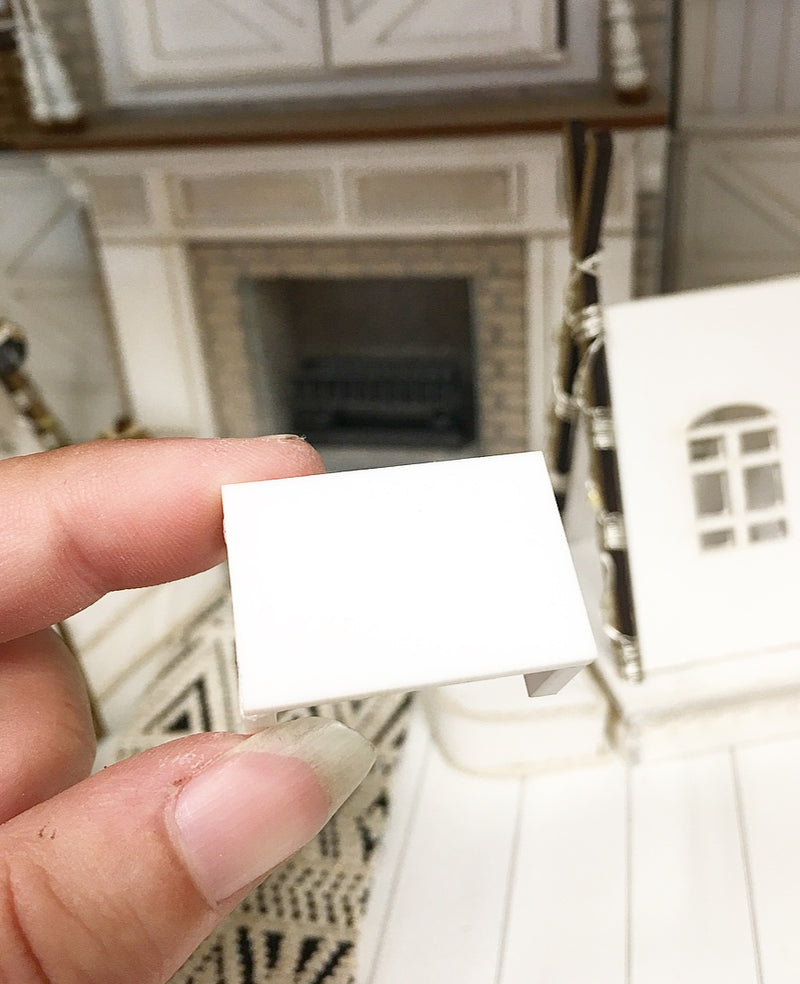 1:12 Scale | Miniature Farmhouse Tiny Tray Matte White