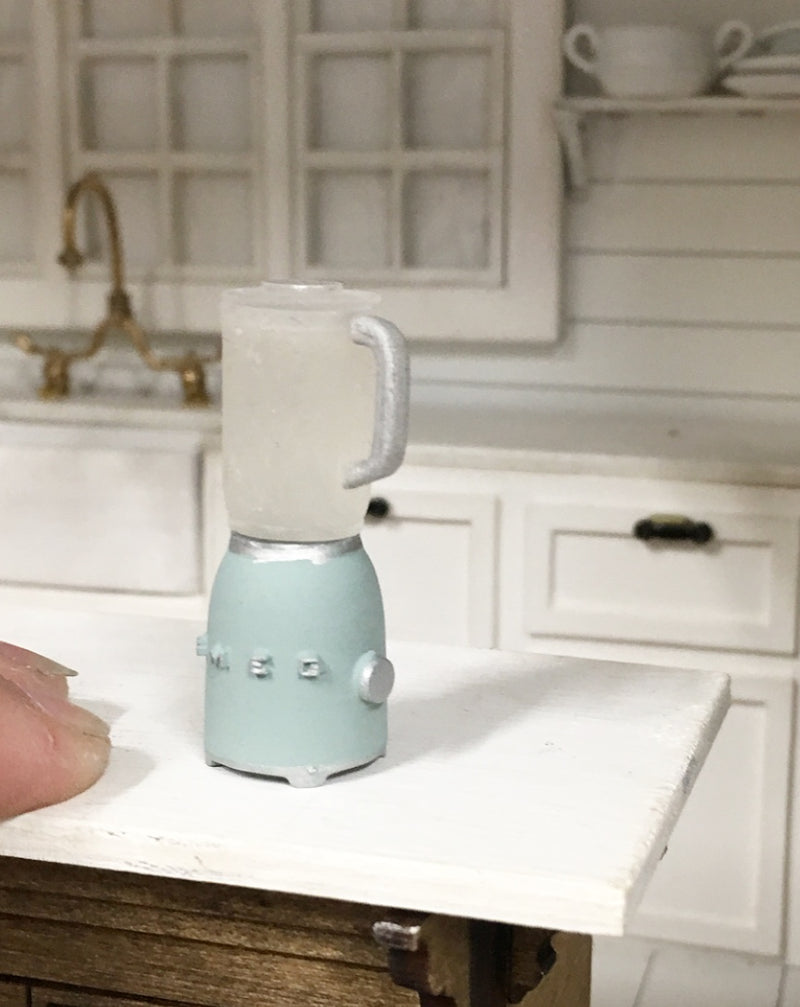 1:12 Scale | Miniature Farmhouse Smeg Blender Blue