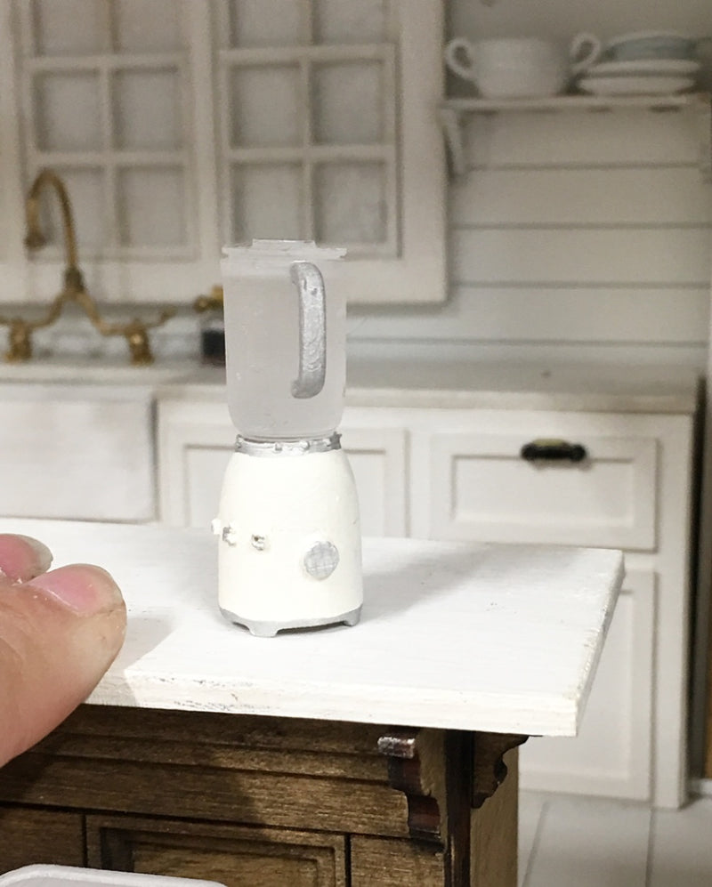 1:12 Scale | Miniature Farmhouse Smeg Blender Ivory