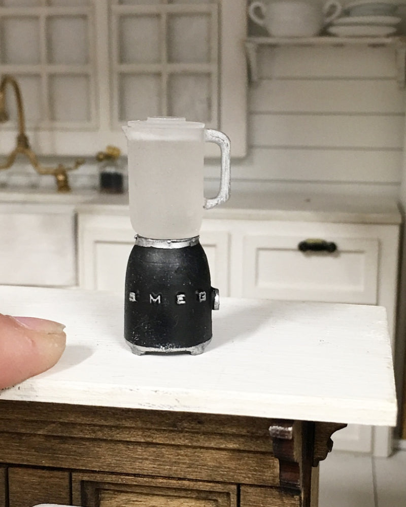 1:12 Scale | Miniature Farmhouse Smeg Blender Black