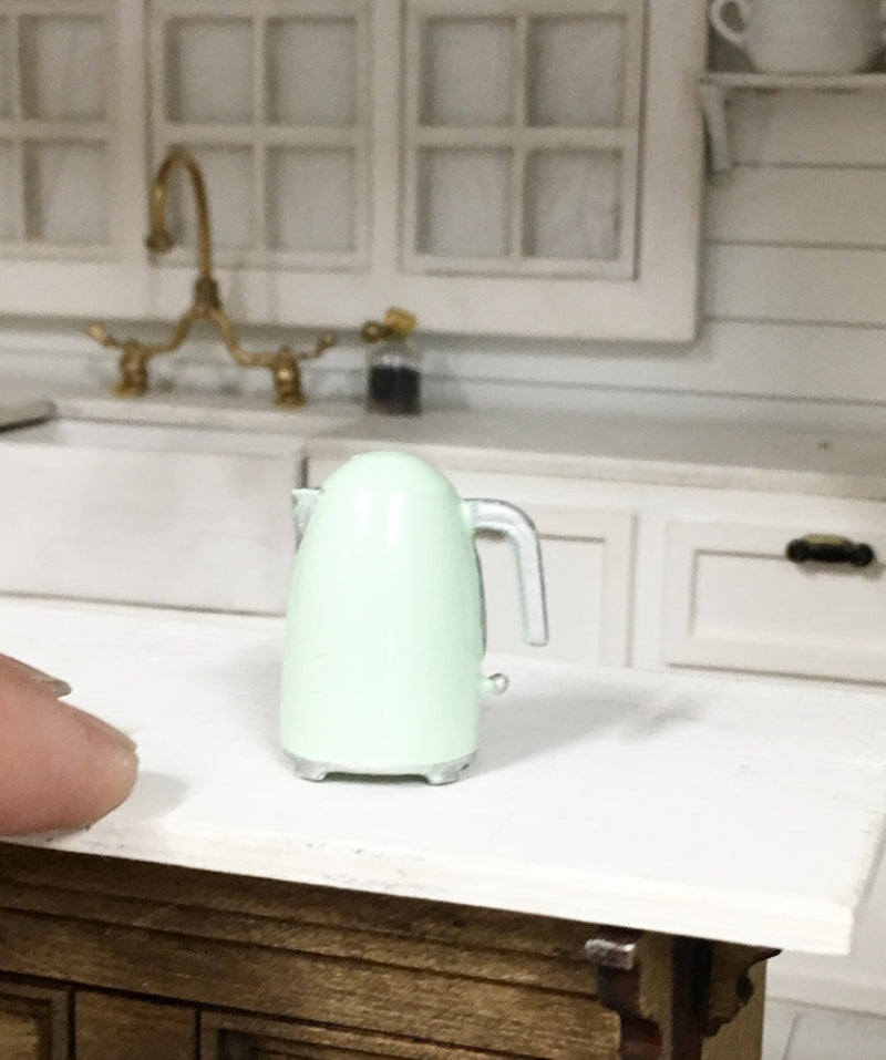 1:12 Scale | Miniature Farmhouse Smeg Kettle Mint