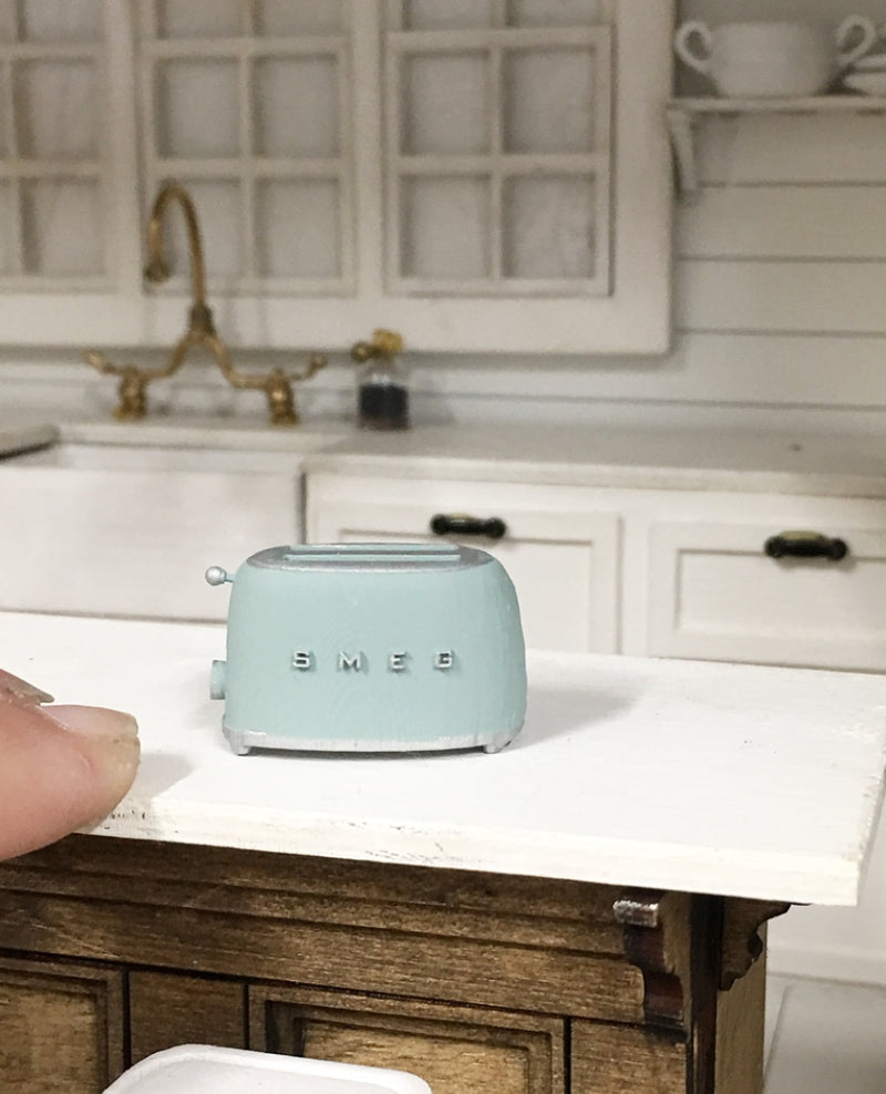 1:12 Scale | Miniature Farmhouse Smeg Toaster Blue