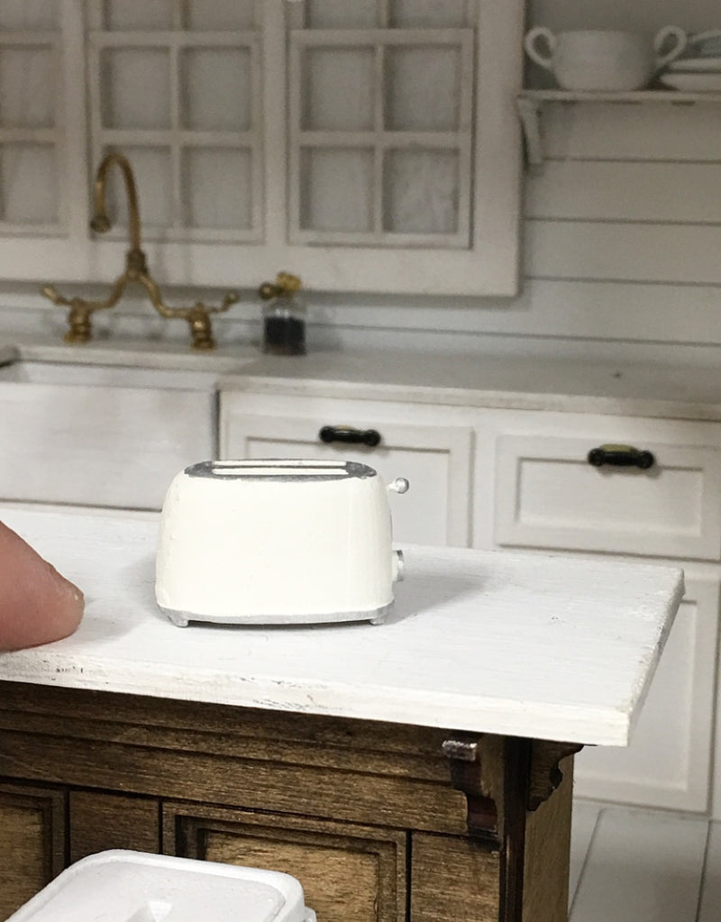 1:12 Scale | Miniature Farmhouse Smeg Toaster Ivory