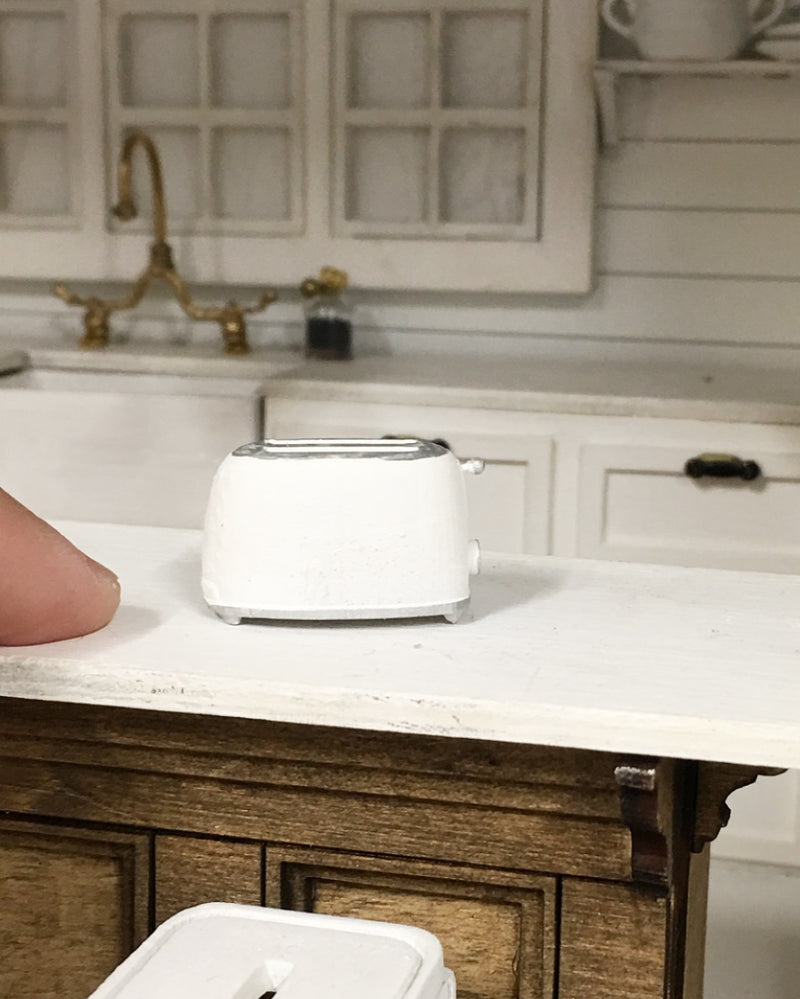 1:12 Scale | Miniature Farmhouse Smeg Toaster White