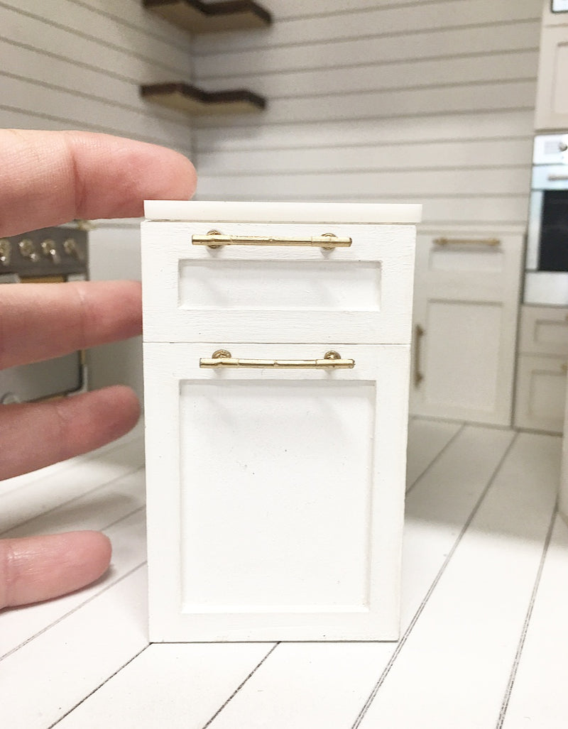 1:12 Scale | Miniature Farmhouse Kitchen Lower Cabinet 4.5cm