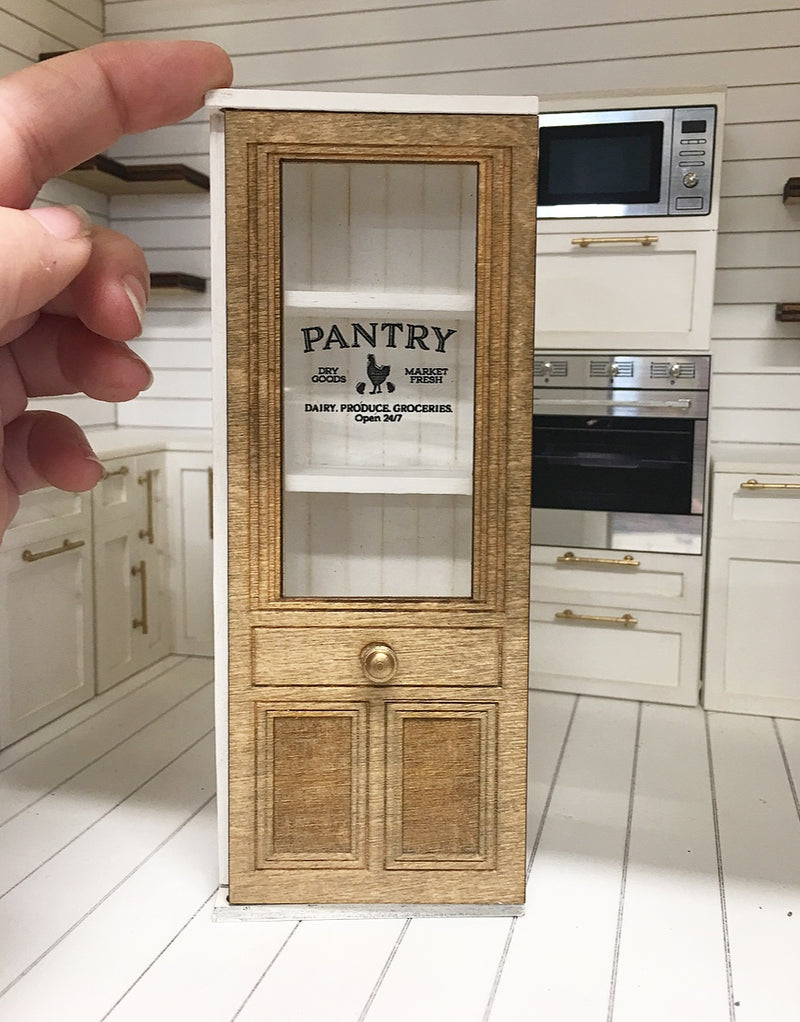 1:12 Scale | Miniature Farmhouse Kitchen Slimline Pantry Produce Doors