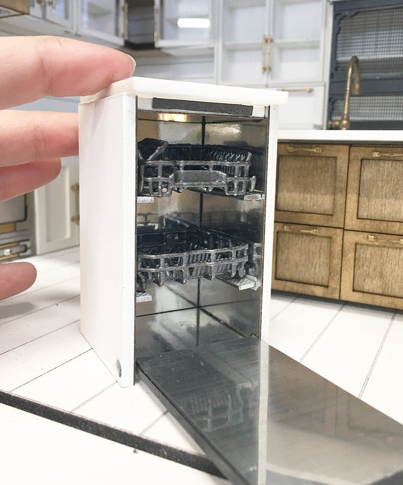 1:12 Scale | Miniature Farmhouse Stand Alone Dishwasher