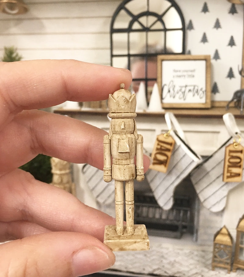 Miniature 1:12 | Miniature Farmhouse Christmas Small Nutcracker