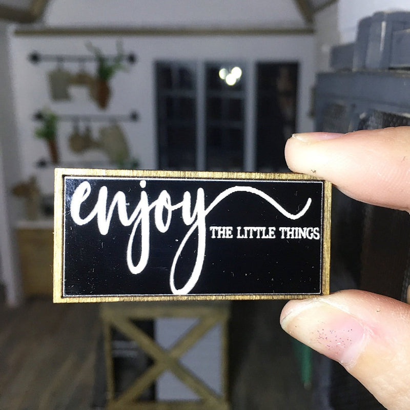 Wooden Frame Sign | Enjoy The Little Things