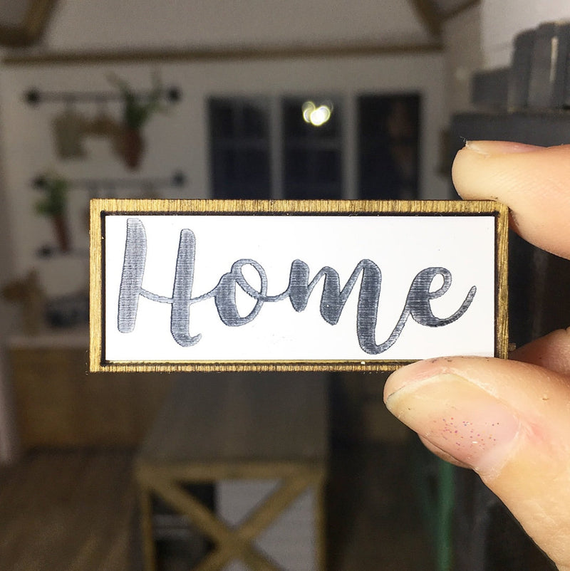 Wooden Frame Sign | Home