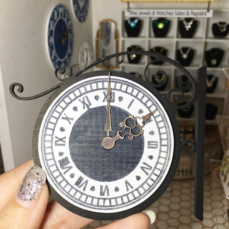Vintage Black Side Clock