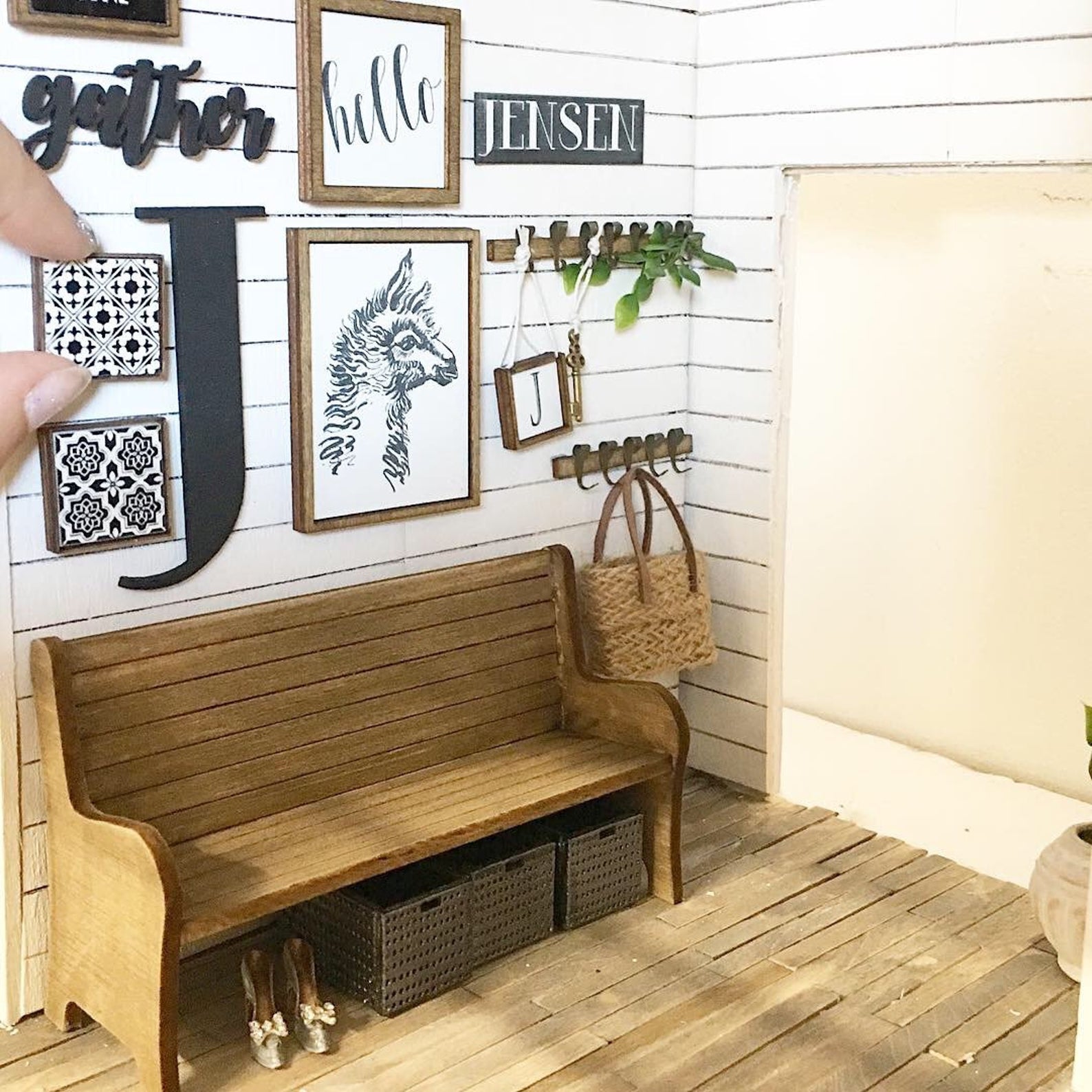 Farmhouse Church Pew Kit – MyMiniatureEmporium