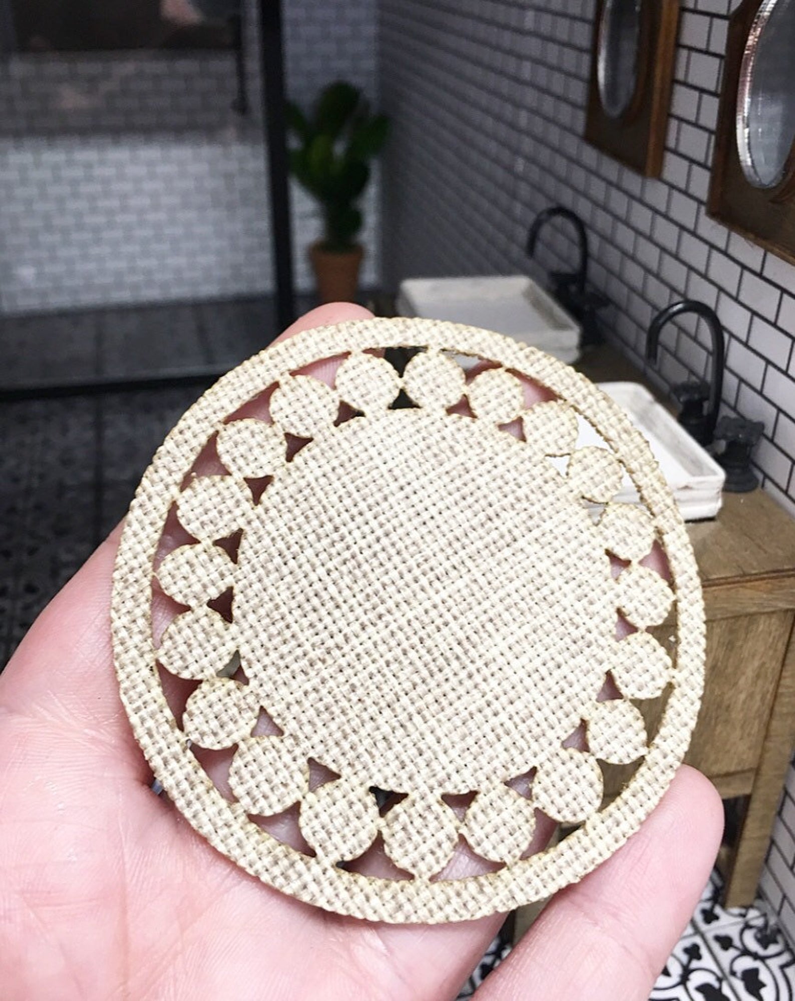 Farmhouse mini duo jute rugs – MyMiniatureEmporium