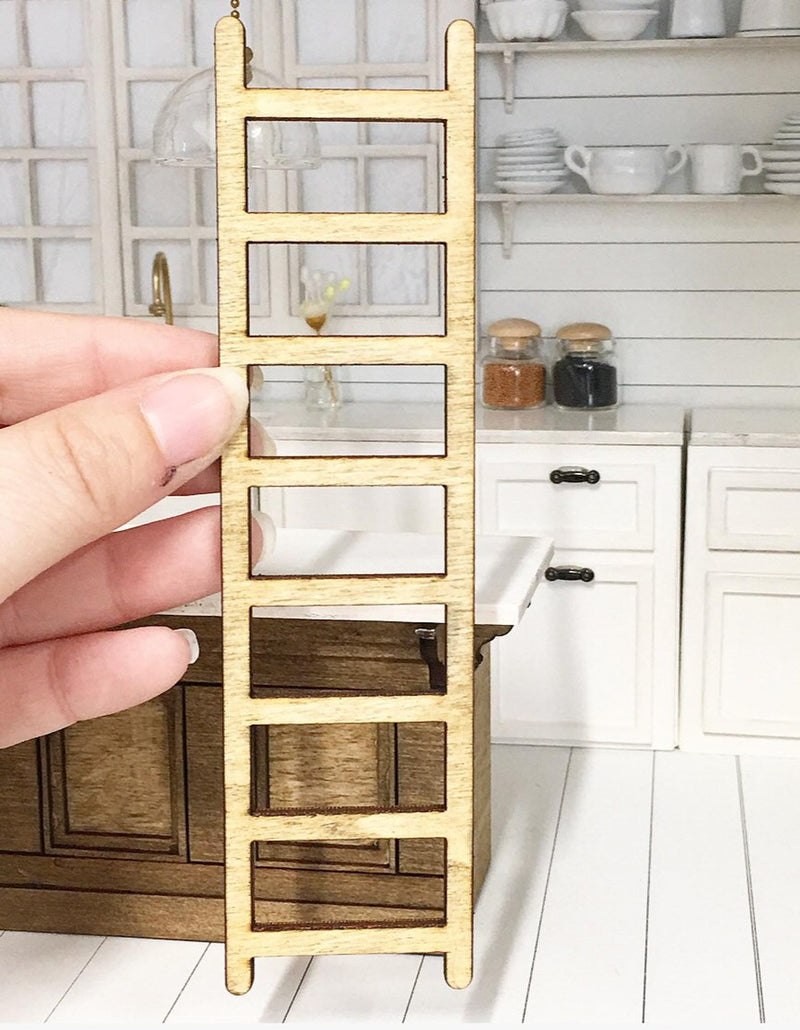 Miniature Farmhouse Ladder Natural Wood