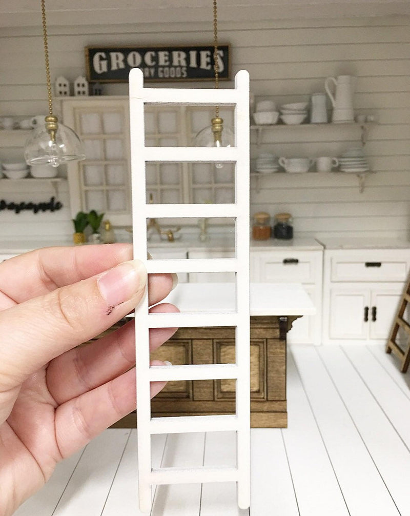 Miniature Farmhouse Ladder Chalk White