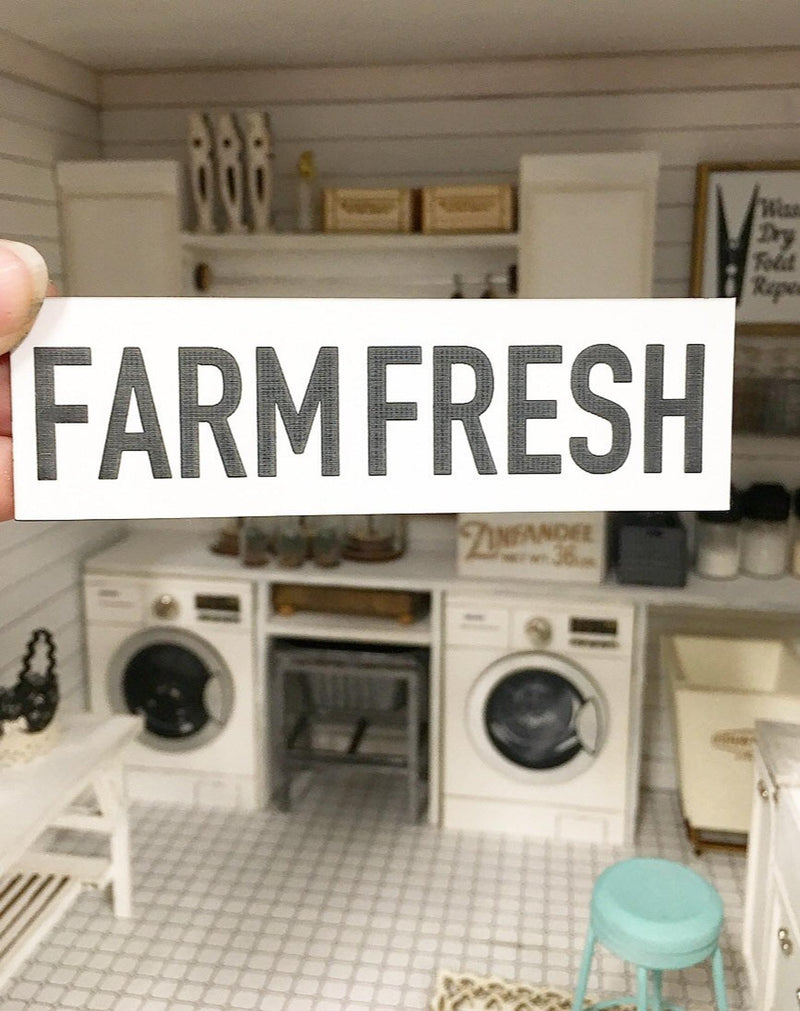 Miniature Farmhouse FARMFRESH Sign