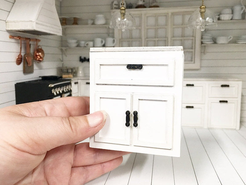Miniature Farmhouse Kitchen Cabinet
