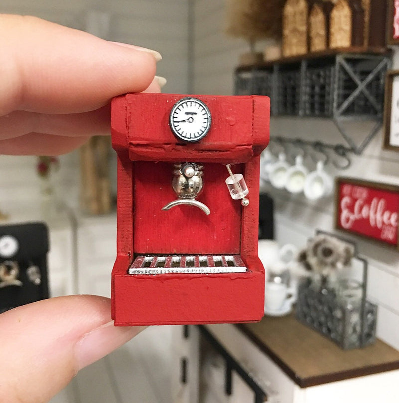 Miniature farmhouse coffee maker Red